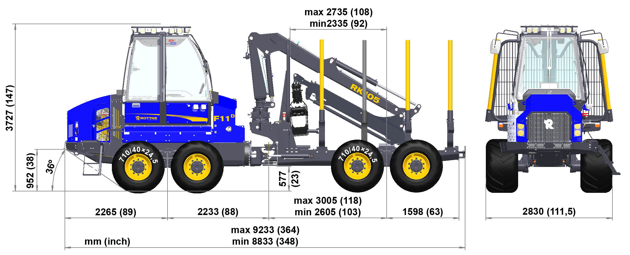 Forwarder Rottne F11E Forwarder Rottne F11E